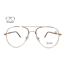 Lente Oftálmico Adán Eyewear AD700 Dorado