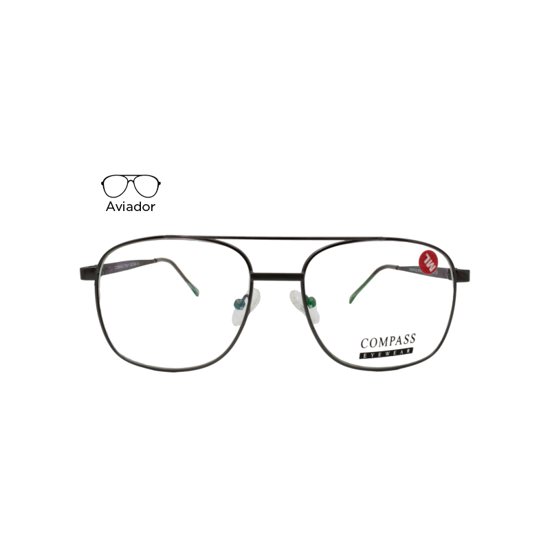 Lente Oftálmico Compass Eyewear COMPASS.MONEL018 Plata