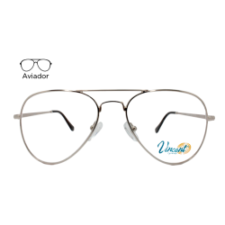 Lente Oftálmico Vincent Eyewear VT001 Plata