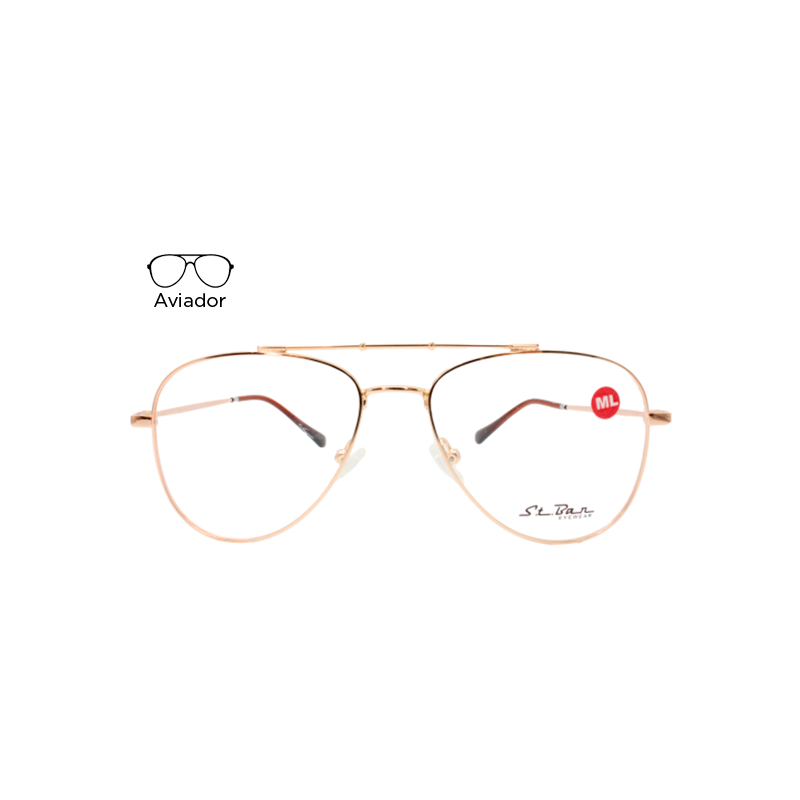 Lente Oftálmico St Bar Eyewear STB10324 Dorado