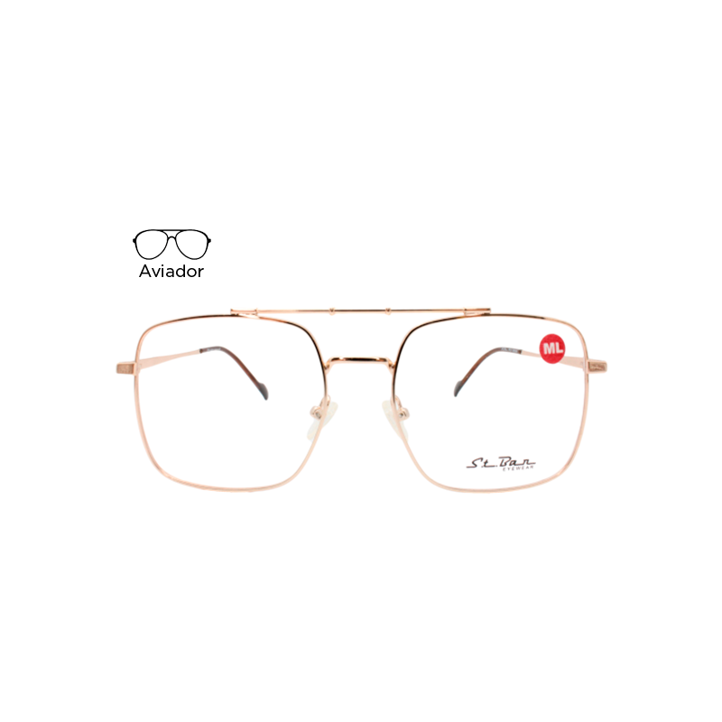 Lente Oftálmico St Bar Eyewear STB10328 Dorado