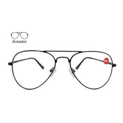 Lente Oftálmico Vincent Eyewear VT001 Negro