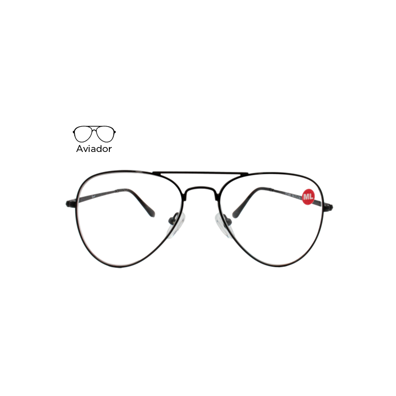 Lente Oftálmico Vincent Eyewear VT001 Negro
