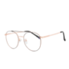 Lente Oftálmico Visual Eyewear METALVS19006 Dorado con negro