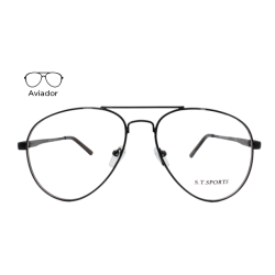Lente Oftálmico S.T Sports STS06118 Negro