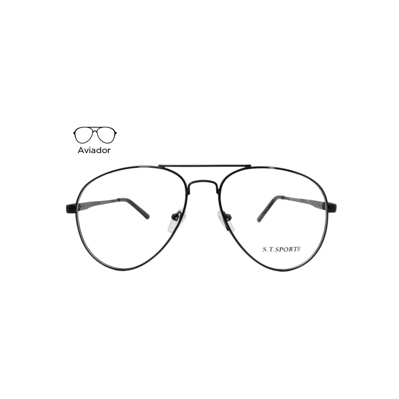 Lente Oftálmico S.T Sports STS06118 Negro
