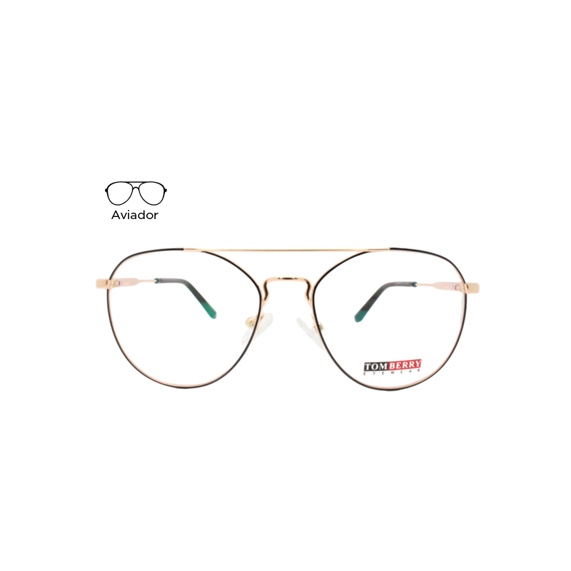 Lente Oftálmico Tom Berry Eyewear 1007MD53 Dorado