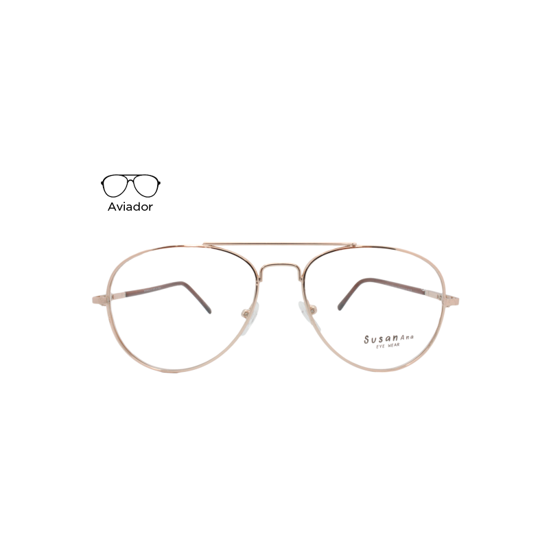 Lente Oftálmico Susan Ana Eyewear 1012 Dorado