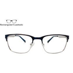 Lente Oftálmico Noah NOAH.7002.BLU.GUN Plata con azul
