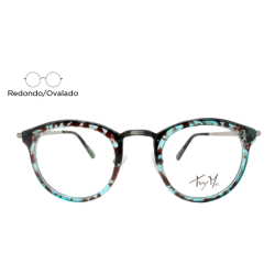Lente Oftálmico Try Me TR90COL008 Azul carey