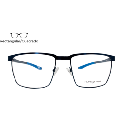 Lente Oftálmico Funky Fred Eyewear FF009D61 Negro con azul
