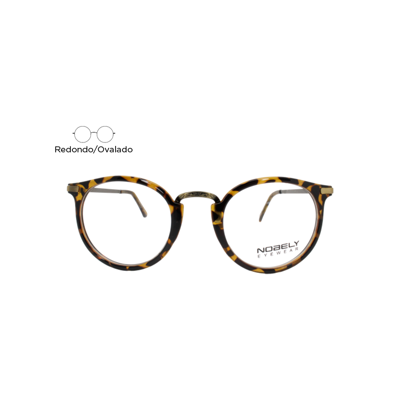 Lente Oftálmico Nobely Eyewear NOB0856 Carey con dorado