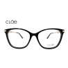 Lente Oftálmico marca Cloe VLE304080BLK Negro con dorado