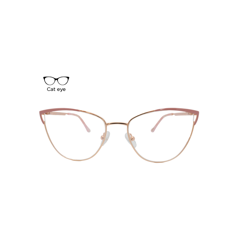Lente Oftálmico Hashtag HS5159 Dorado con rosa