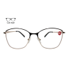 Lente Oftálmico Nikitana Eyewear NK9810FC1 Dorado con negro