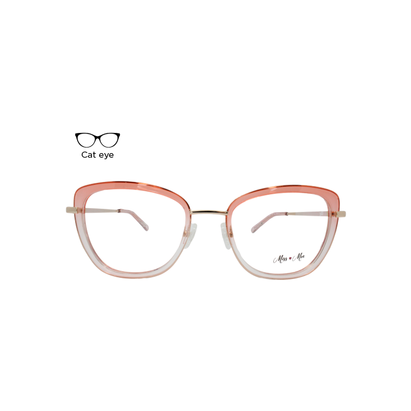 Lente Oftálmico Miss Moe A9015TR Dorado con rosa