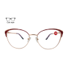 Lente Oftálmico Nikitana Eyewear NK9849FC3 Dorado con rojo