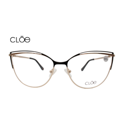 Lente Oftálmico marca Cloe VLE303960BLK Negro con dorado