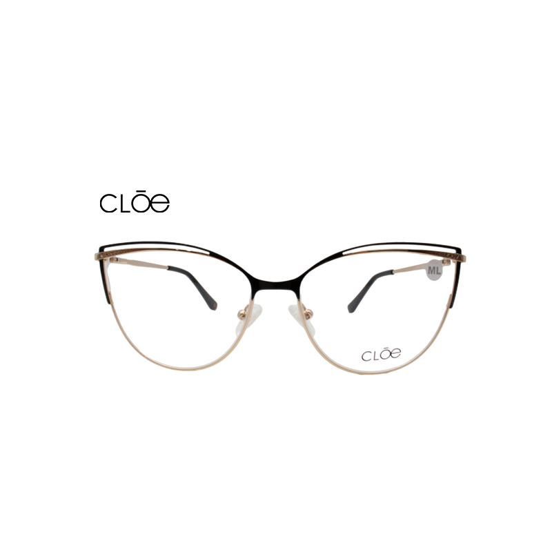 Lente Oftálmico marca Cloe VLE303960BLK Negro con dorado