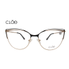 Lente Oftálmico marca Cloe VLE303960BLK Negro con dorado