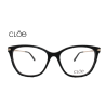 Lente Oftálmico marca Cloe VLE208870BLK Negro con dorado