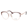 Lente Oftálmico marca Cloe VLE311440RED Rojo con dorado