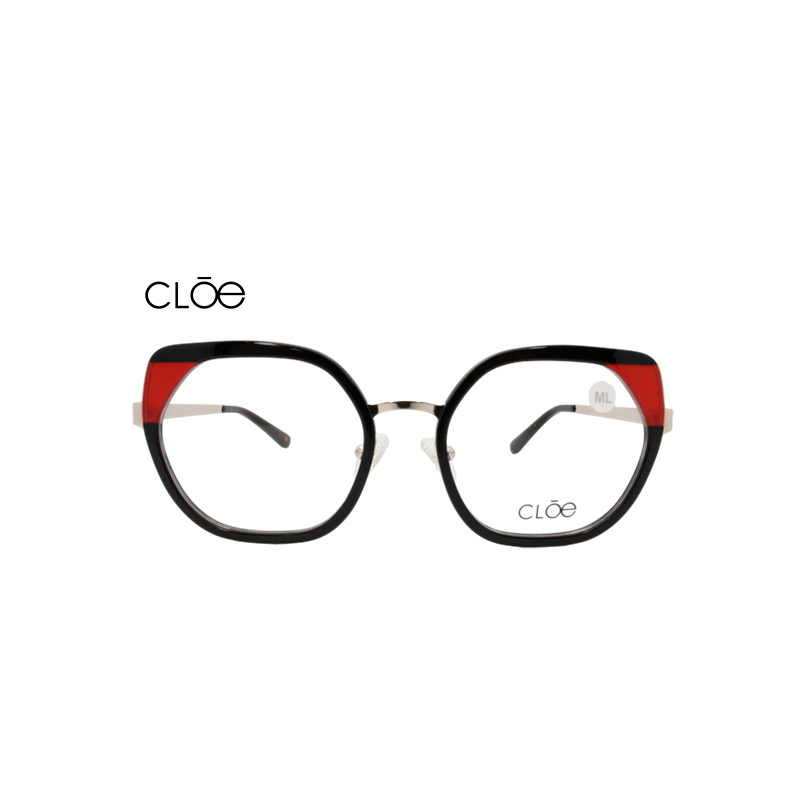 Lente Oftálmico marca Cloe VLE321770BLK Negro con rojo