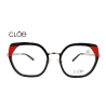 Lente Oftálmico marca Cloe VLE321770BLK Negro con rojo