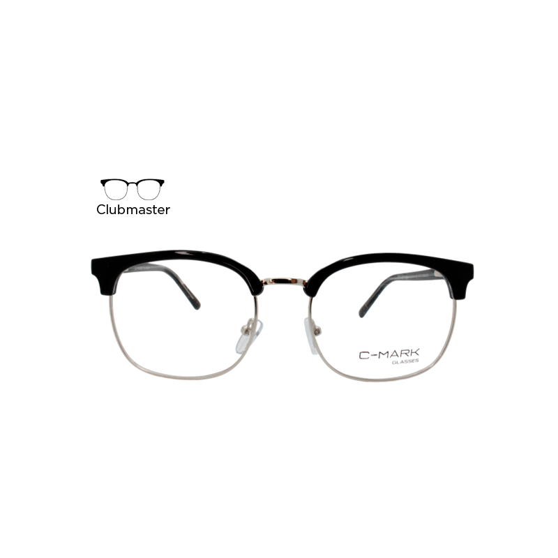Lente Oftálmico C - Mark CMJ229P4102 Negro con plata