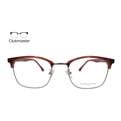 Lente Oftálmico Funky Fred Eyewear A2218F Rojo con plata