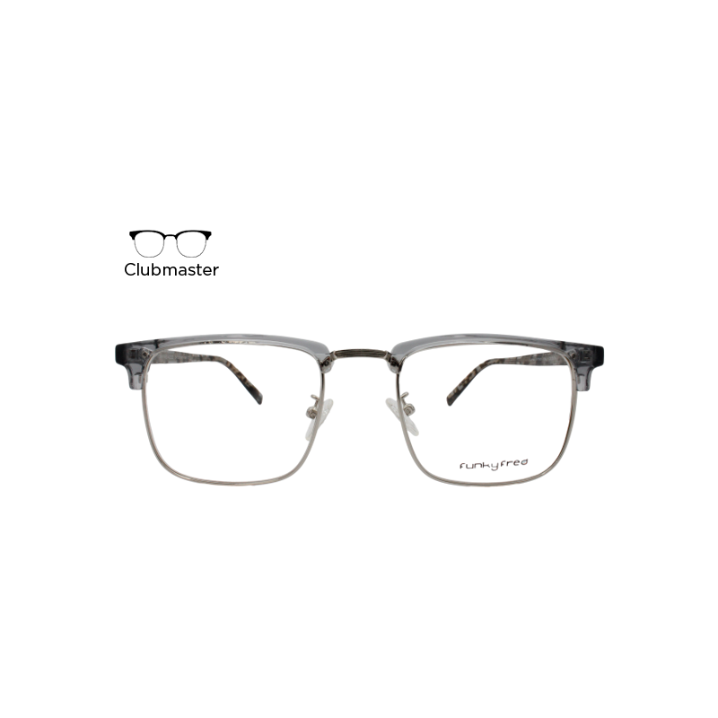 Lente Oftálmico Funky Fred Eyewear A2222F Gris con plata