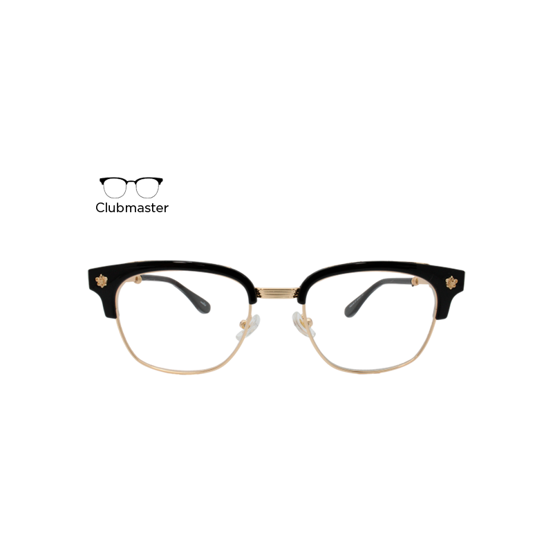 Lente Oftálmico Marina Eyewear PG2052C1 Negro con dorado