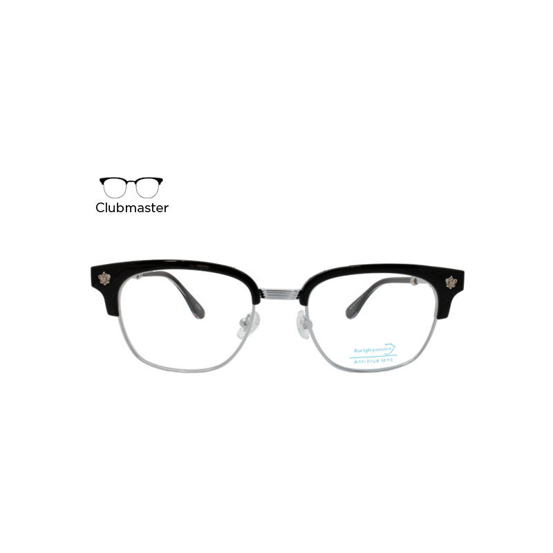 Lente Oftálmico Marina Eyewear PG2052C2 Negro con plata
