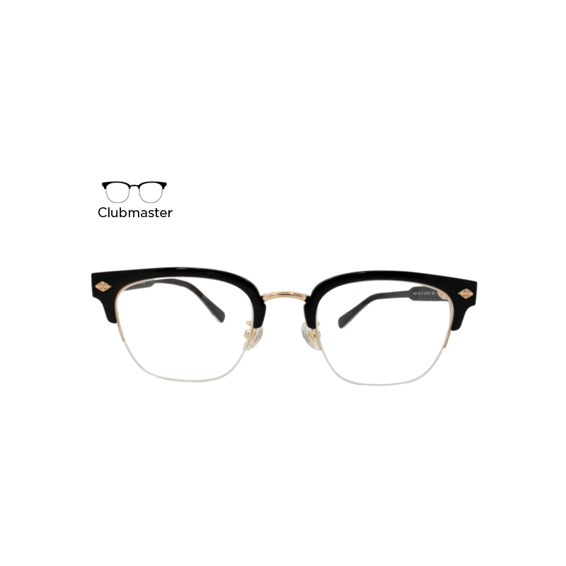Lente Oftálmico Marina Eyewear PG2058C1 Negro con dorado