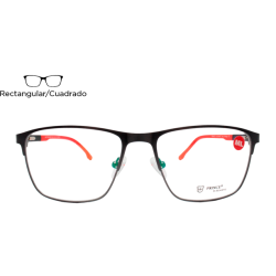 Lente Oftálmico Prince Elegante ACTIVE203MGUN Negro mate