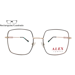 Lente Oftálmico Alex Eyewear ALEXF348D57 Plata