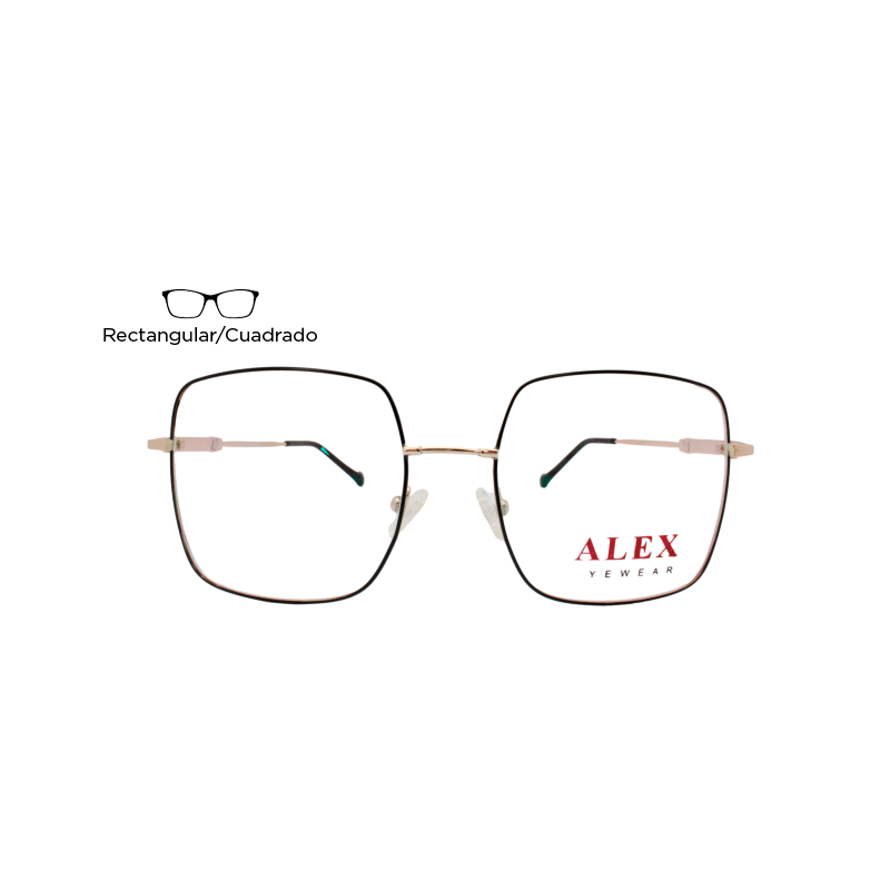 Lente Oftálmico Alex Eyewear ALEXF348D57 Plata