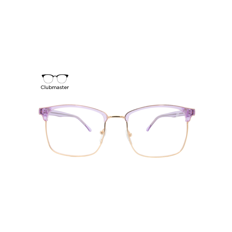 Lente Oftálmico Wharton W9071 Morado con dorado
