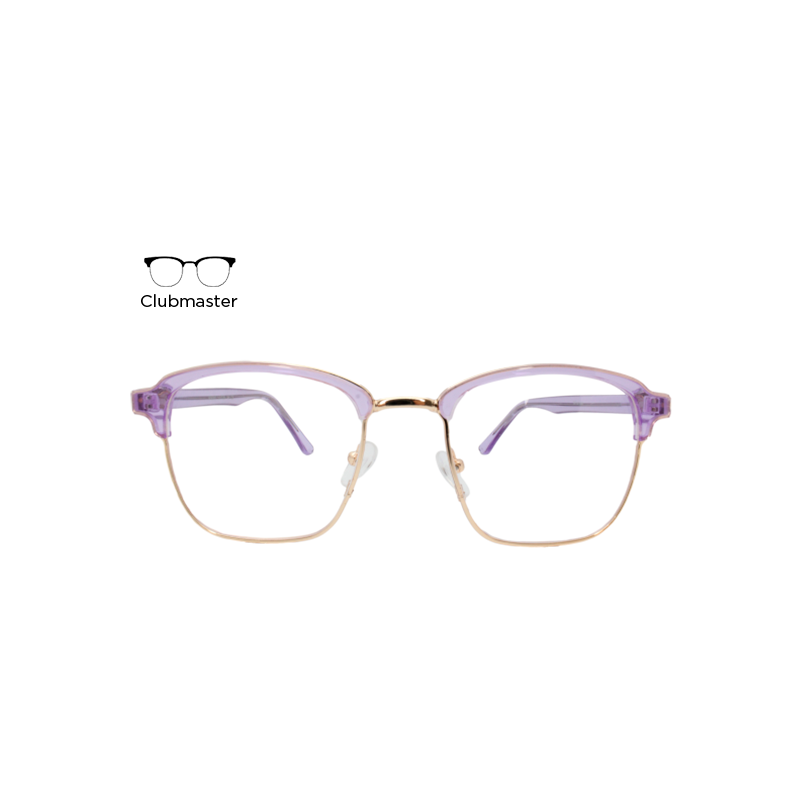 Lente Oftálmico Wharton W9087 Morado con dorado
