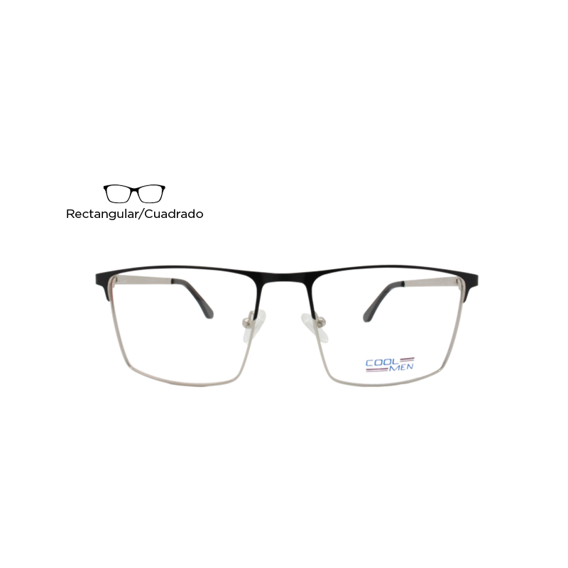 Lente Oftálmico Cool Men CM228003 Negro con plata