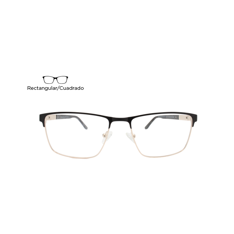 Lente Oftálmico Funky Fred Eyewear 2003M Dorado con negro