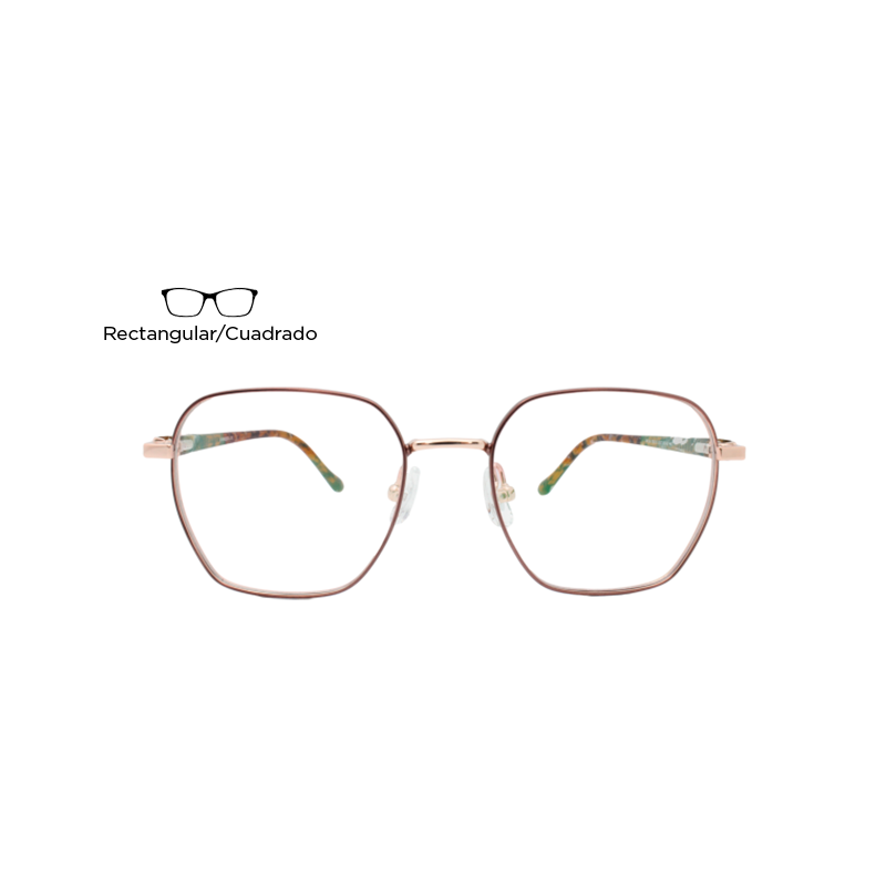 Lente Oftálmico Marissa Eyewear MRSAT8010 Rosa con dorado