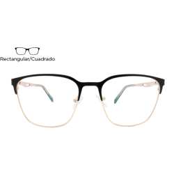 Lente Oftálmico Prince Elegante XG102 Negro con dorado