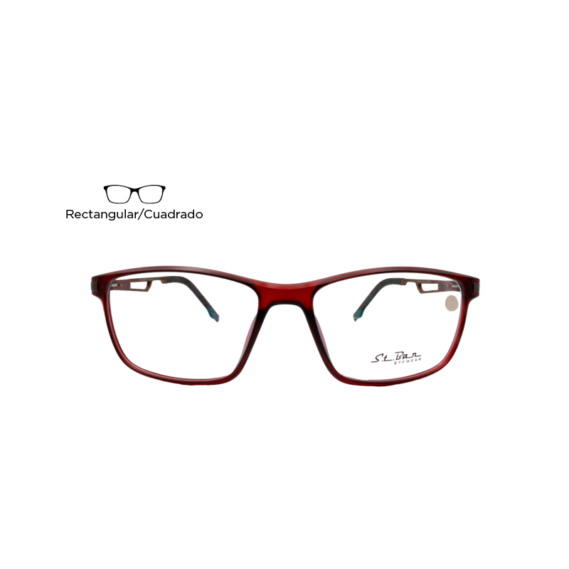 Lente Oftálmico St Ban Eyewear STB0654 Tinto Mate