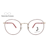 Lente Oftálmico Olive People ROUND006 Rojo con dorado