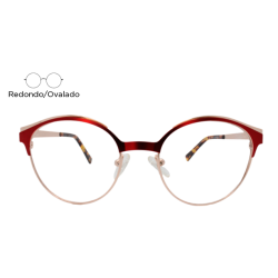 Lente Oftálmico Olive People STANDIN003 Rojo con dorado