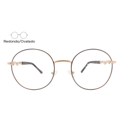 Lente Oftálmico Pretty Girl Eyewear PG9018 Negro con dorado