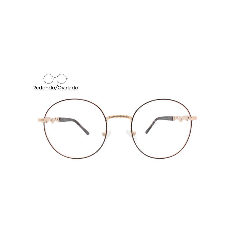 Lente Oftálmico Pretty Girl Eyewear PG9018 Negro con dorado