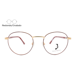 Lente Oftálmico Olive People ROUND008 Tinto con dorado