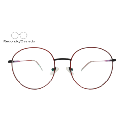 Lente Oftálmico Vittorio People VITM09557 Negro con rojo
